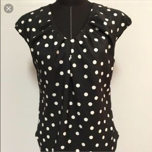 Black and white Polka dot blouse